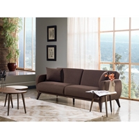 Hudson Bellona Upholstered Sofa-In-A-Box - 33"x79"x31" - Brown